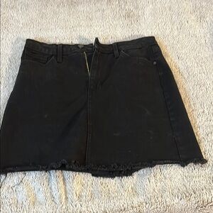 Black Denim Skirt
